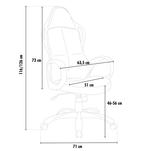 PRO faux leather ergonomic sports racing chair LOS ANGELES PRO faux leather ergonomic sports racing chair LOS ANGELES